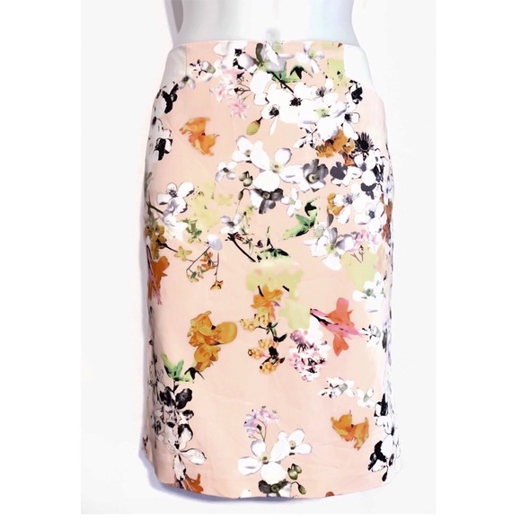 Dalia Collection Dresses & Skirts - Gorgeous Blush Pink Floral Skirt Dalia Sz 6